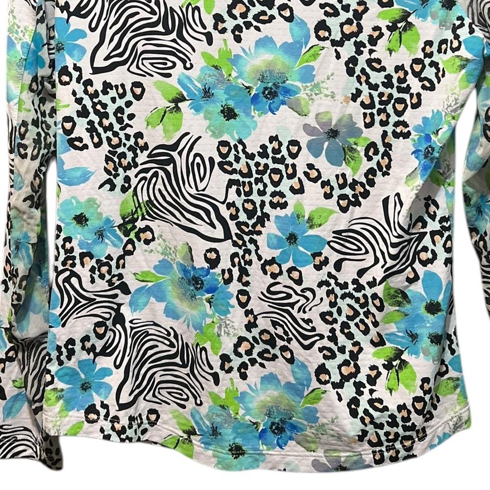 IBKUL Eva Polo Zip Top Peri Long Sleeve Golf Shirt Womens UPF 50 size XS - Picture 8 of 11